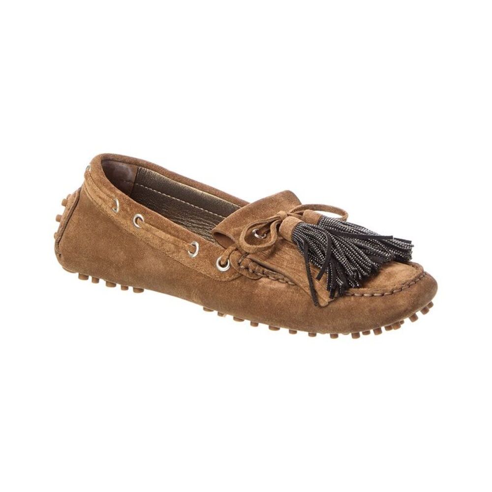 Brunello Cucinelli Suede Loafer, Brown